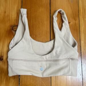 Lululemon tan sports bra activewear